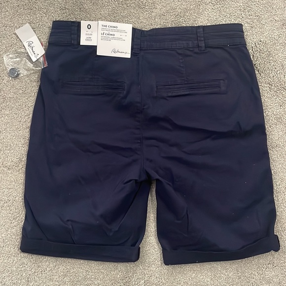 Reitmans chino dark blue short size: 0 - Picture 2 of 6